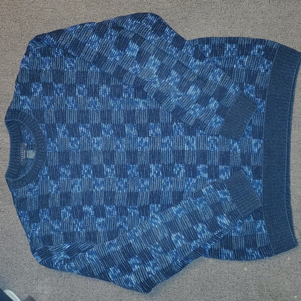 Toscano mens crew dad  sweater